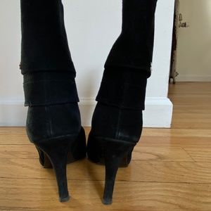 Black Suede Booties
